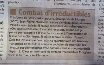 Combat d’irréductibles – Journal de Morges 07.04.2023