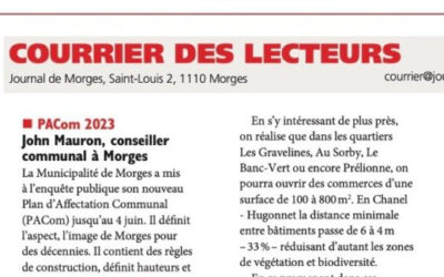 PACom 2023: Ecoutez – participez (Journal de Morges)